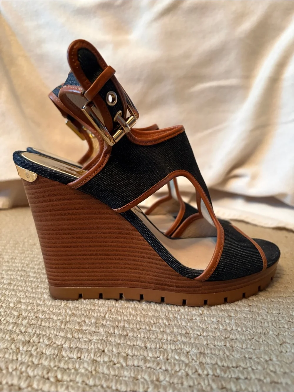 Michael Kors Denim Wedges